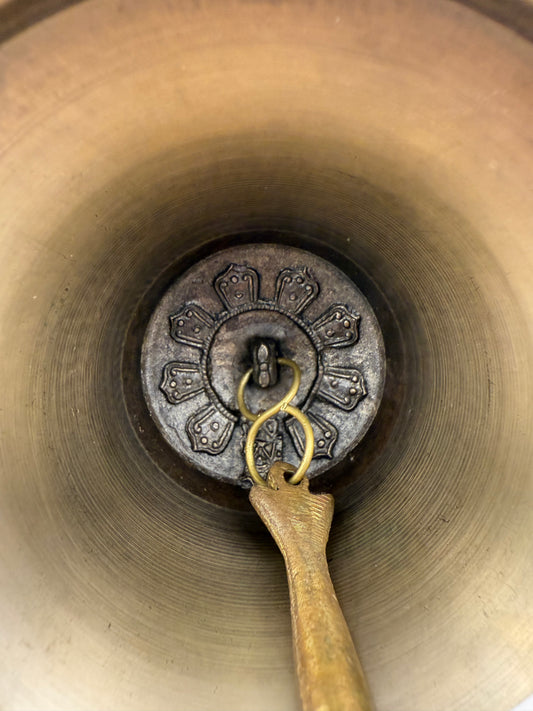 Cloche Tibétaine Ganta avec Dorje – 170 mm