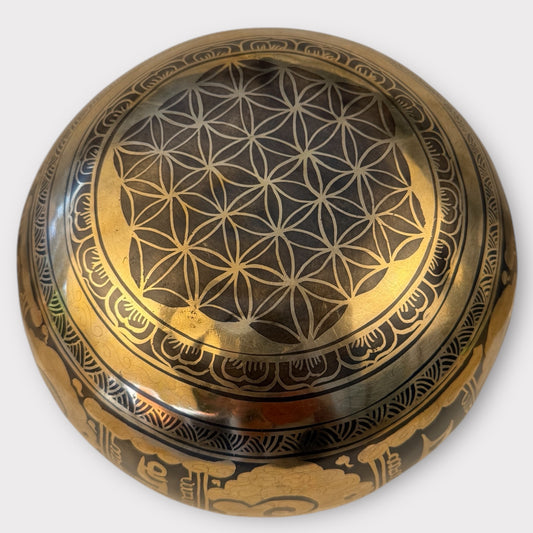 Bol Tibétain Gravé SOL – 1274g – 200mm