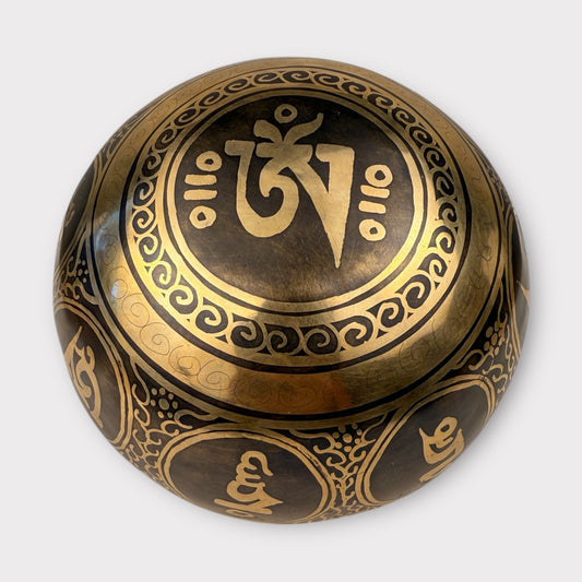 Bol Tibétain Gravé SI – 408g – 123mm