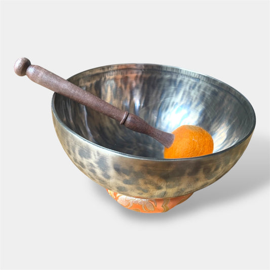 Bol Tibétain 7 métaux patiné – Ré bémol – 1583g – 225mm