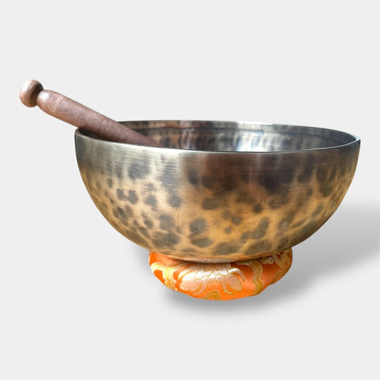 Bol Tibétain 7 métaux patiné – Ré bémol – 1583g – 225mm