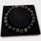 Bracelet obsidienne dorée